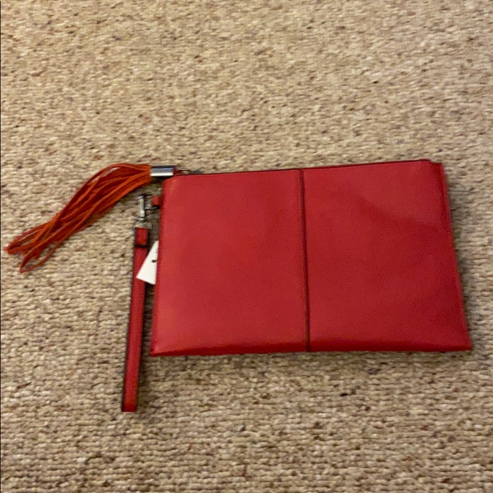Brand new red clutch